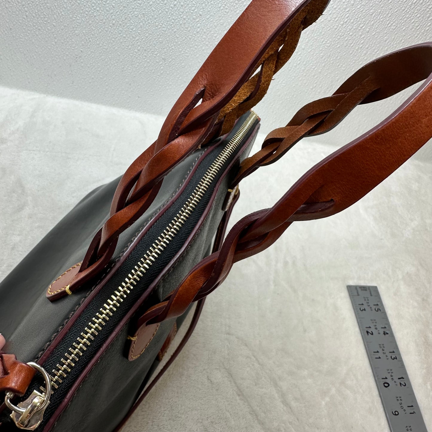 Satchel Handbag Designer By Dooney And Bourke, Size: Medium