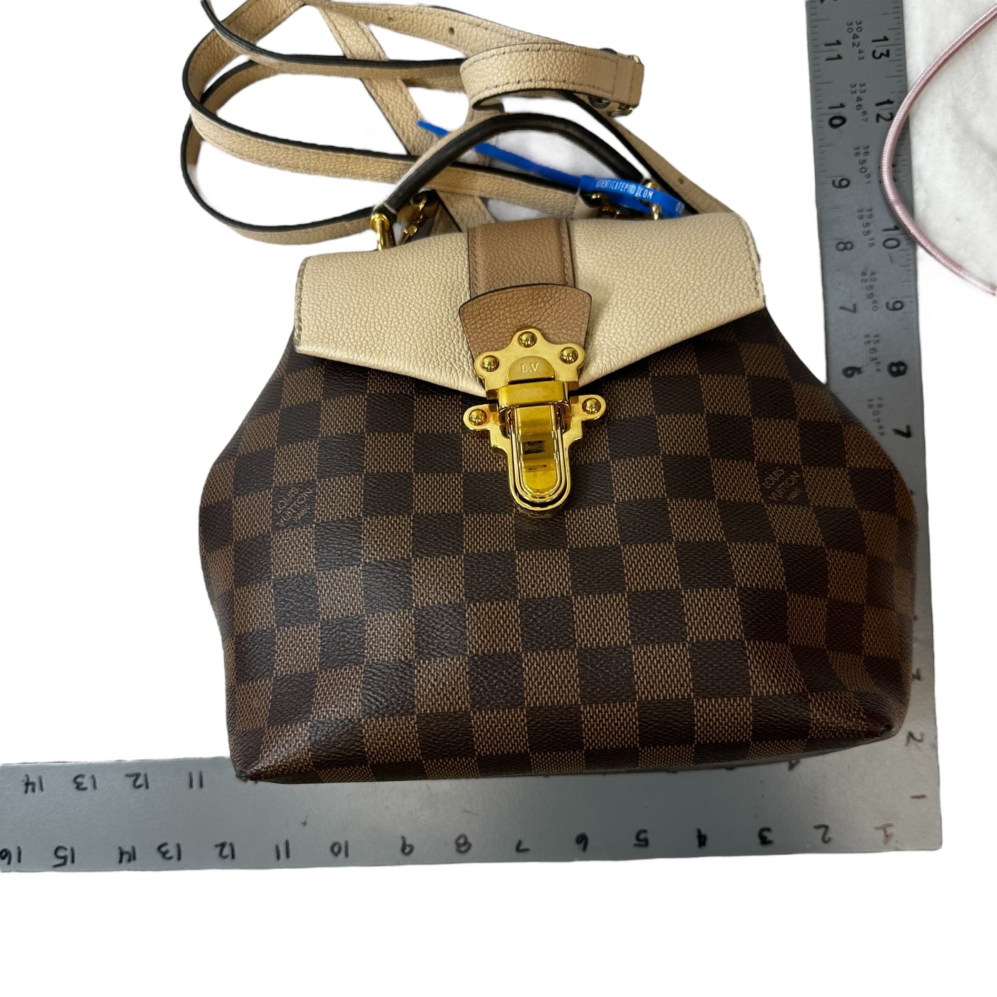 PRICE REDUCTION-FINAL SALE! Damier Ebene Clapton Backpack
Luxury Designer By Louis Vuitton, Size: Small