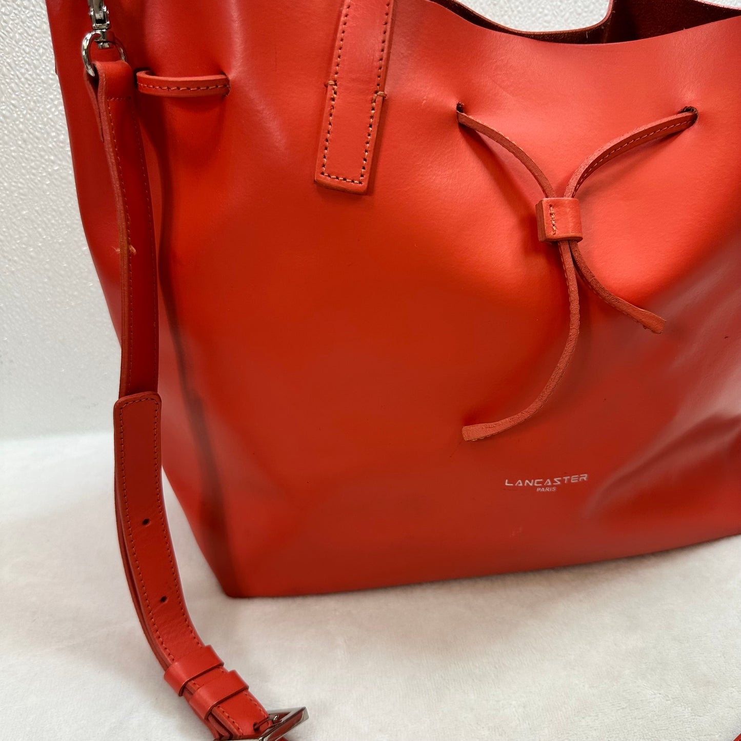 Handbag Leather By LANCASTER, Size: Medium