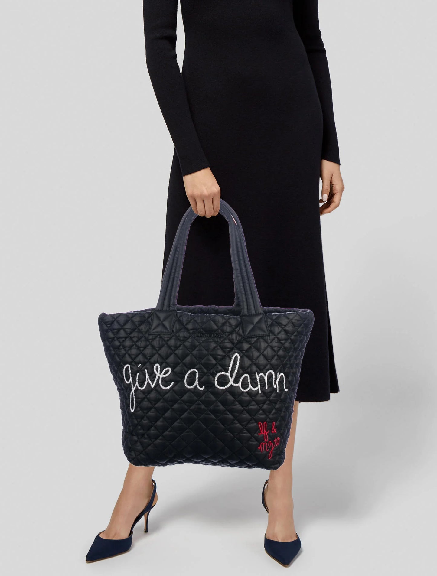 Handbag tote By Mz Wallace x Lingua Franca Metro Tote Deluxe bag, Size: Large