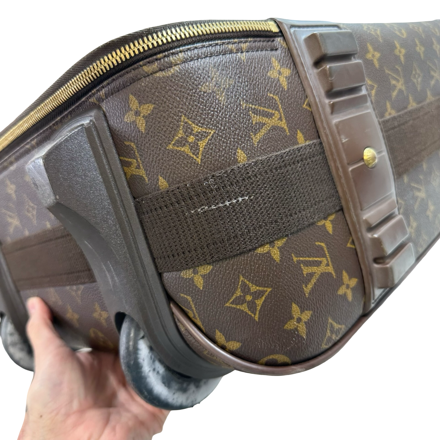 REDUCED/Final Sale: Monogram Luggage rolling suitcase Luxury Designer By Louis Vuitton, Size: Medium IN STORE PICK UP