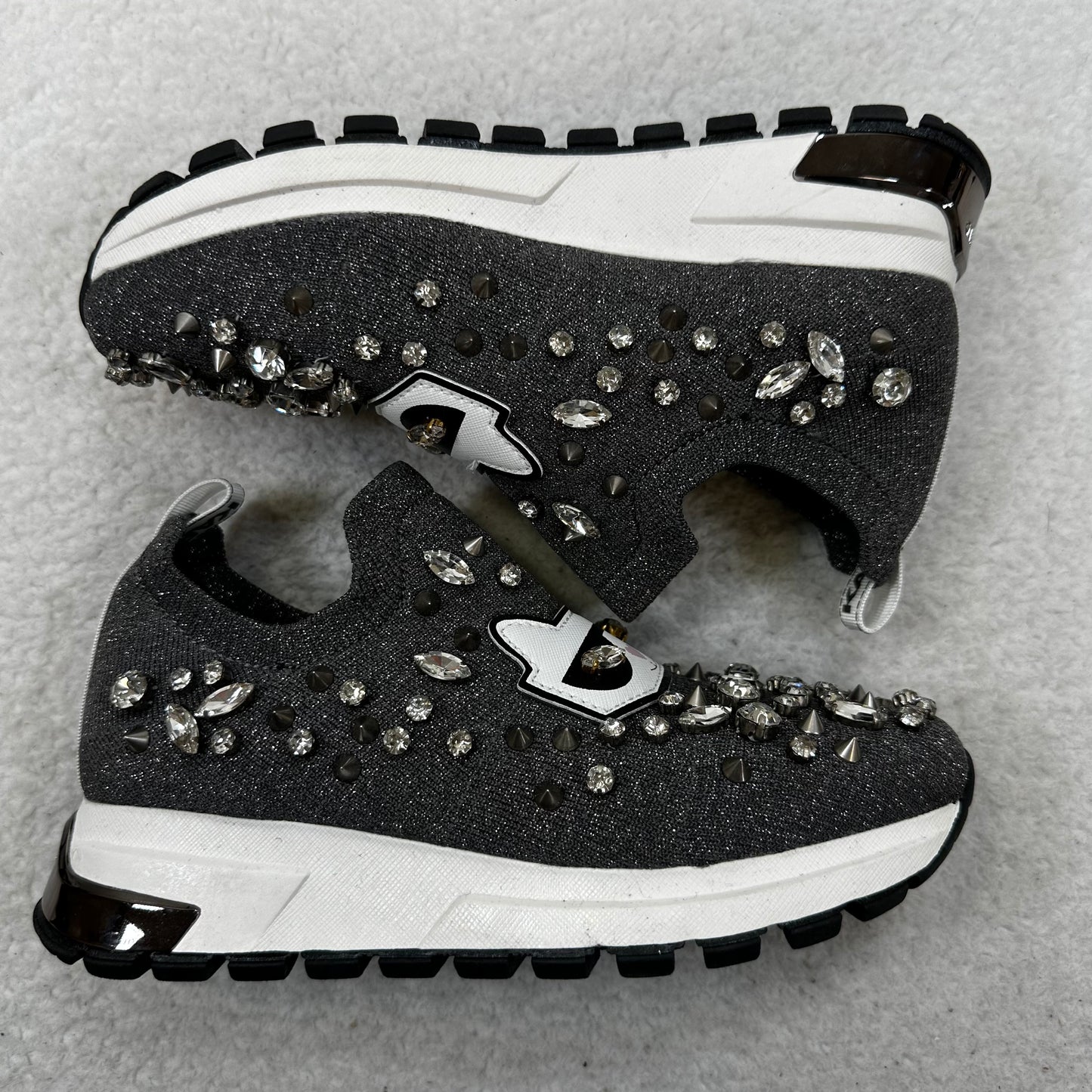 Shoes Sneakers By Karl Lagerfeld In Sparkles, Size: 5.5