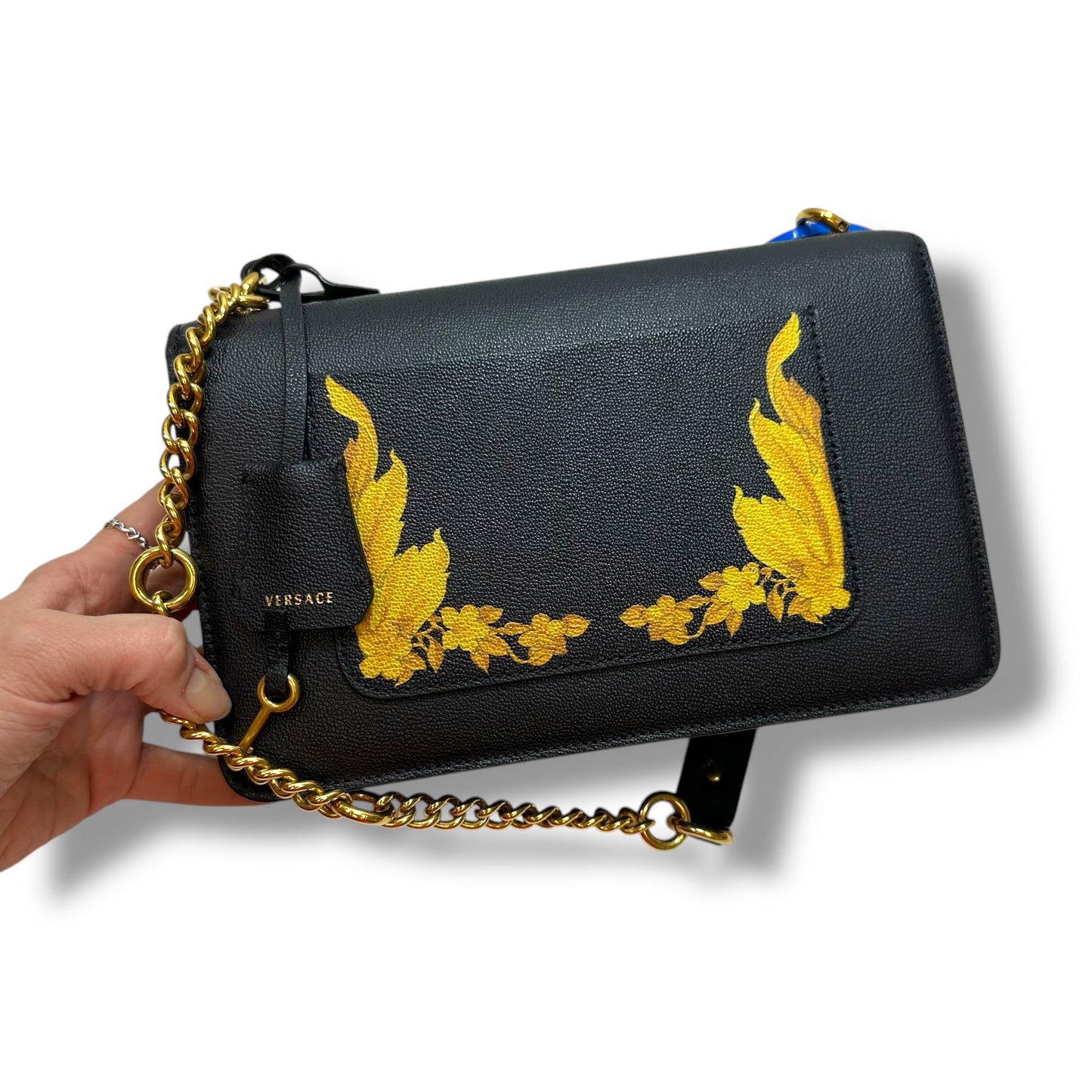 Crossbody Luxury Designer By Versace, Size: Small