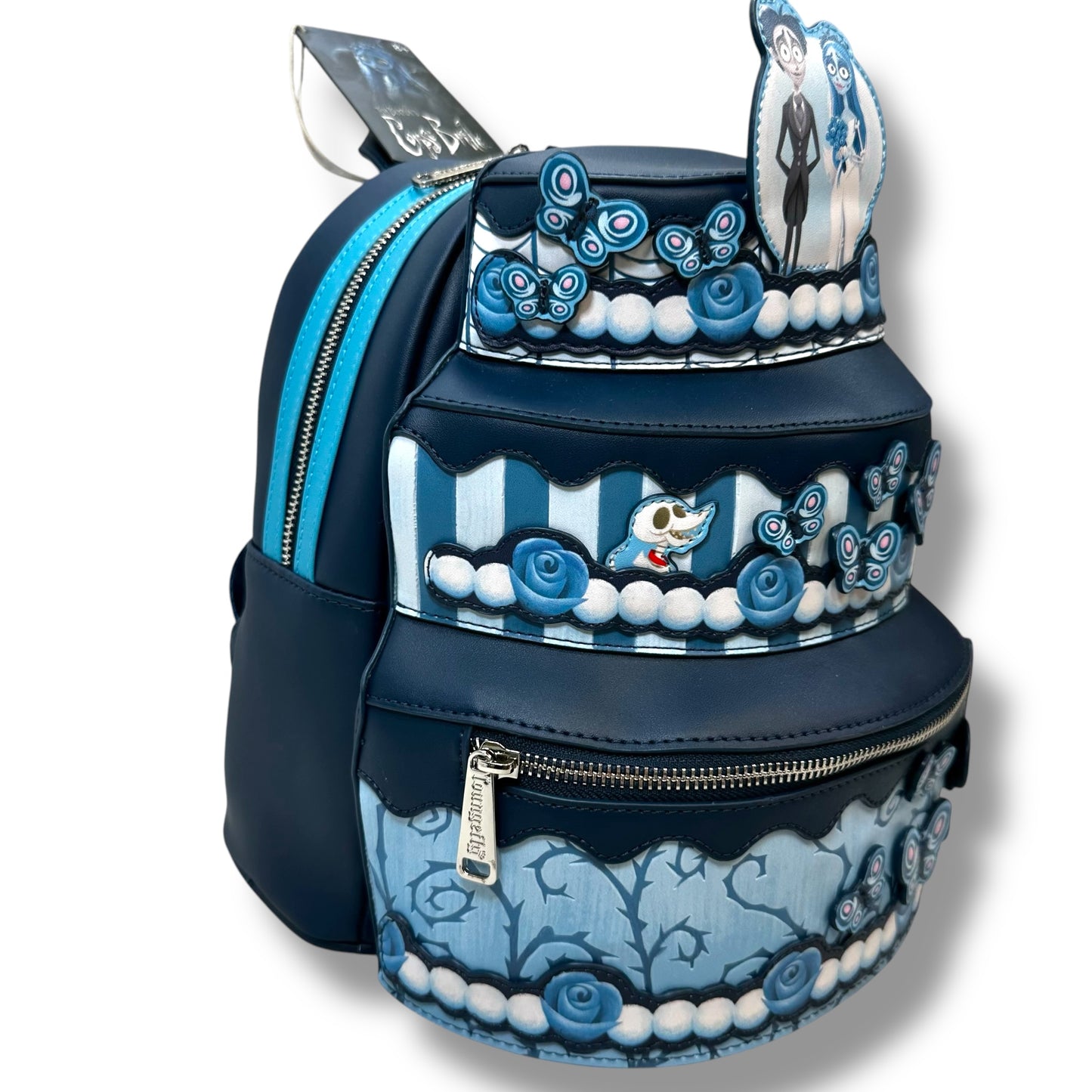 The Corpse Bride Wedding Cake Figural Mini Backpack
By Loungefly, Size: Medium