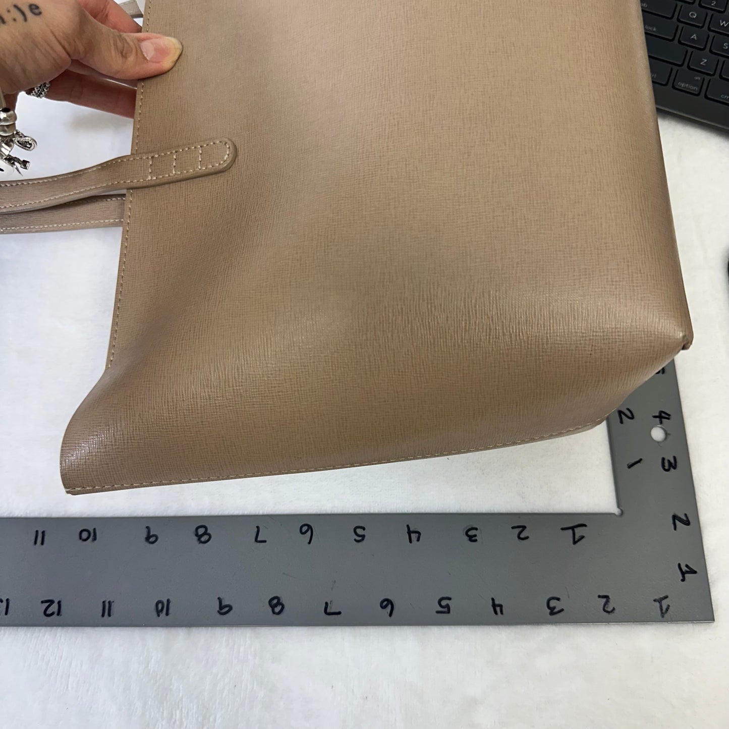 Tote Handbag Italian Leather By Mansur Gavriel, Size: Medium