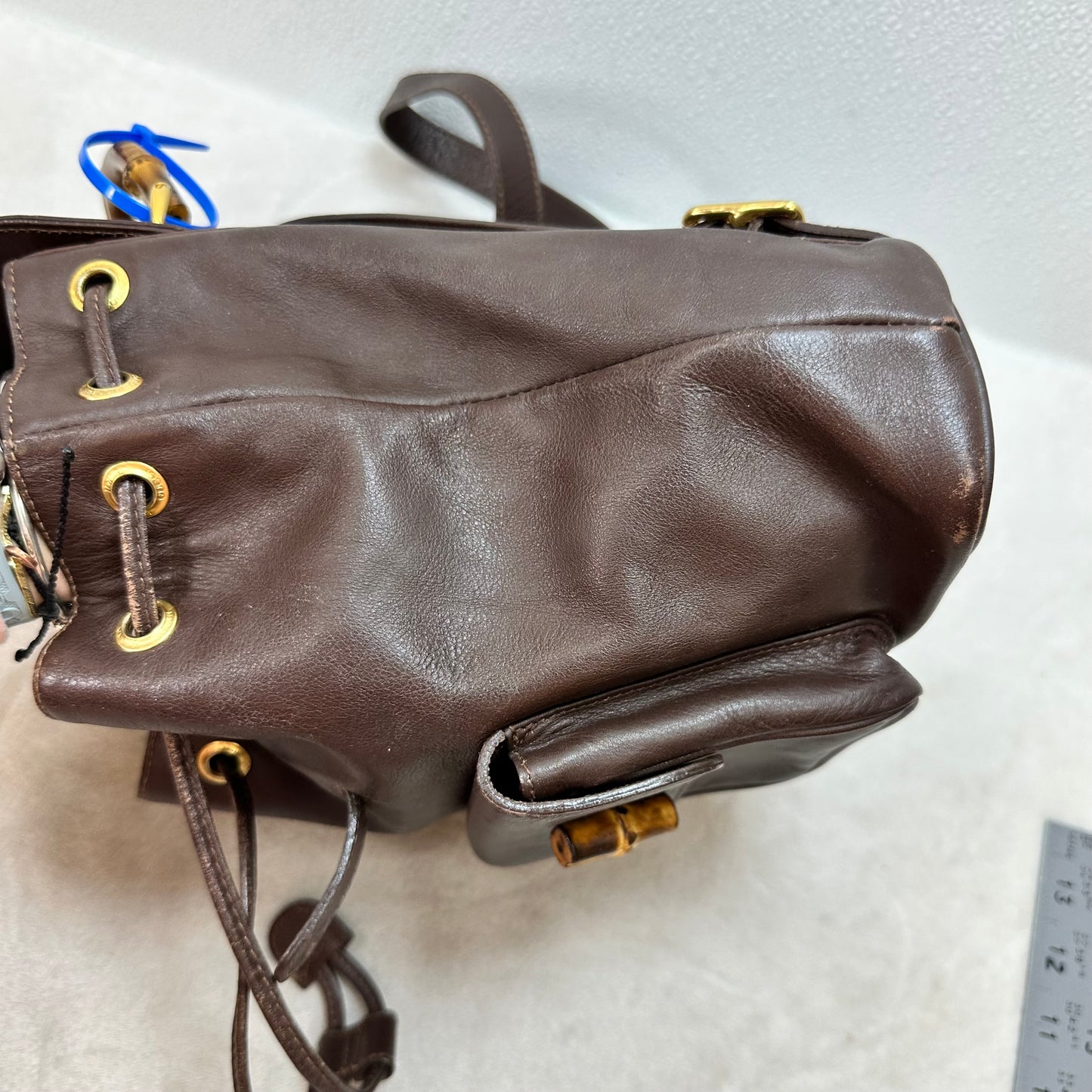 Backpack Luxury Designer By Gucci, Size: Small