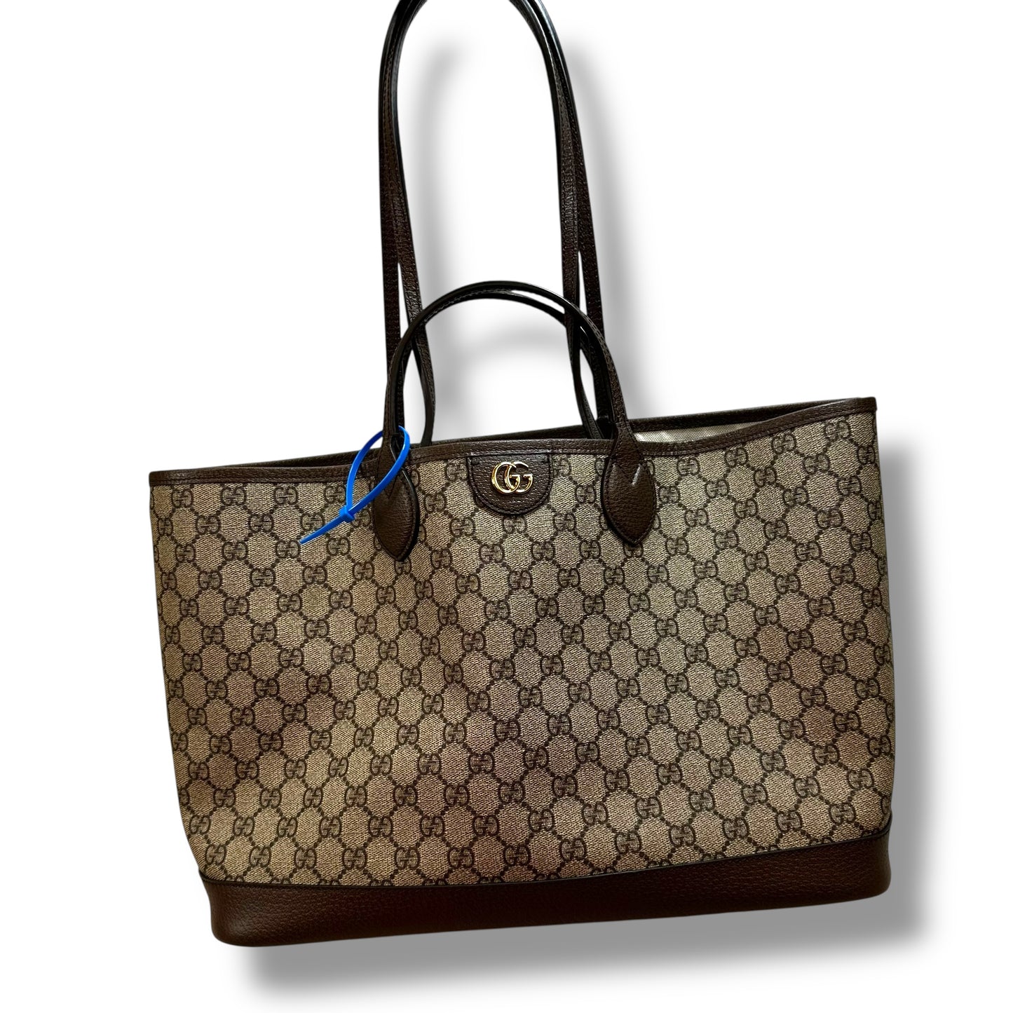 Ophidia GG double handle tote Handbag Luxury Designer By Gucci, Size: Large