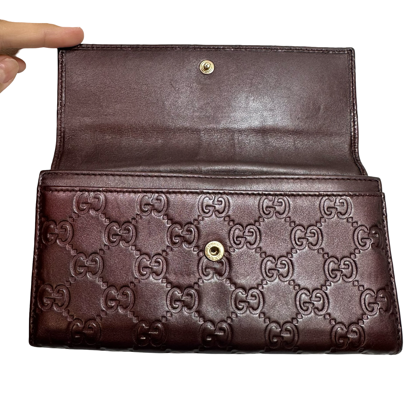 Wallet Luxury Designer By Gucci, Size: Small