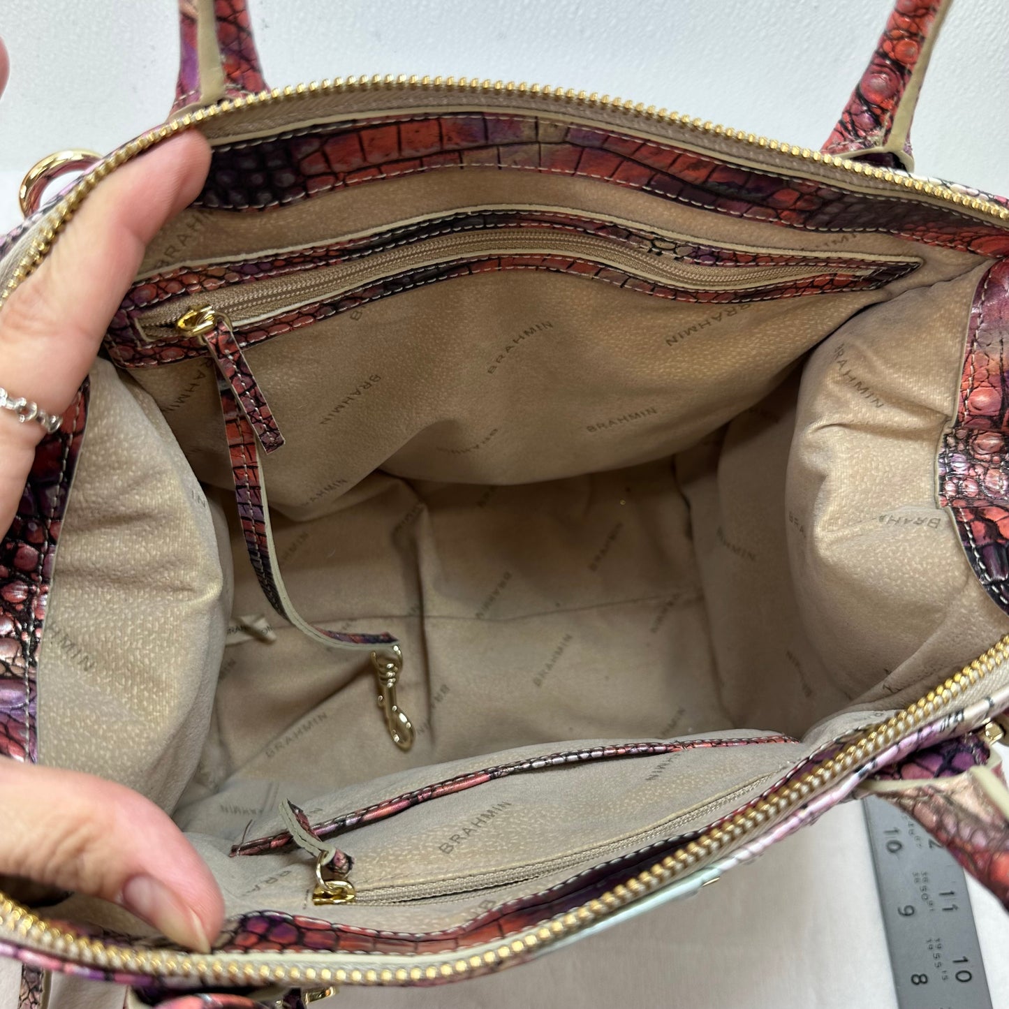 Small Caroline, super nova Crossbody Designer By Brahmin,