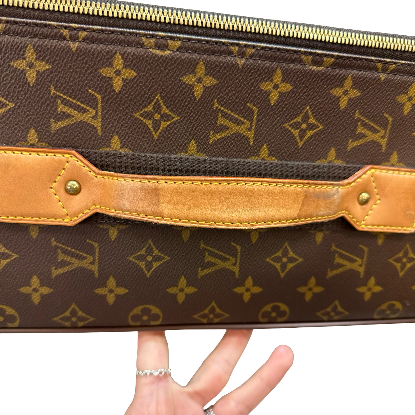 REDUCED/Final Sale: Monogram Luggage rolling suitcase Luxury Designer By Louis Vuitton, Size: Medium IN STORE PICK UP