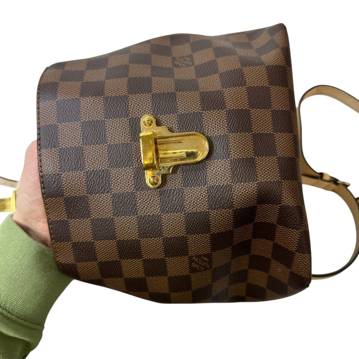 PRICE REDUCTION-FINAL SALE! Damier Ebene Clapton Backpack
Luxury Designer By Louis Vuitton, Size: Small