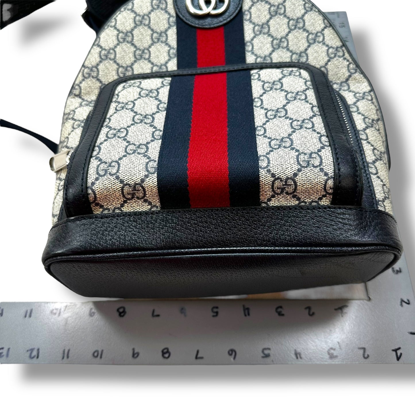 Ophidia GG Backpack Luxury Designer By Gucci, Size: Small
