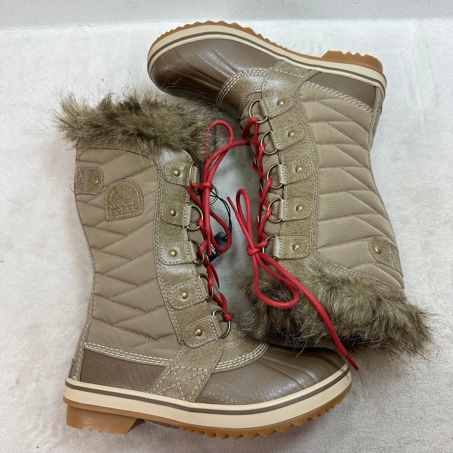 Boots Snow By Sorel In Tan, Size: 7