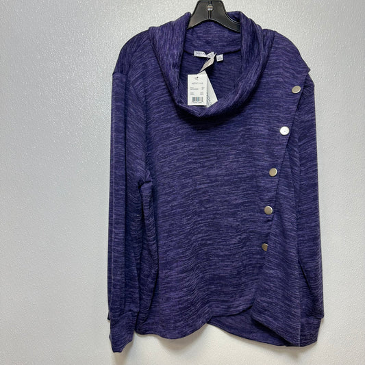 Top Long Sleeve By Notations  Size: 2x