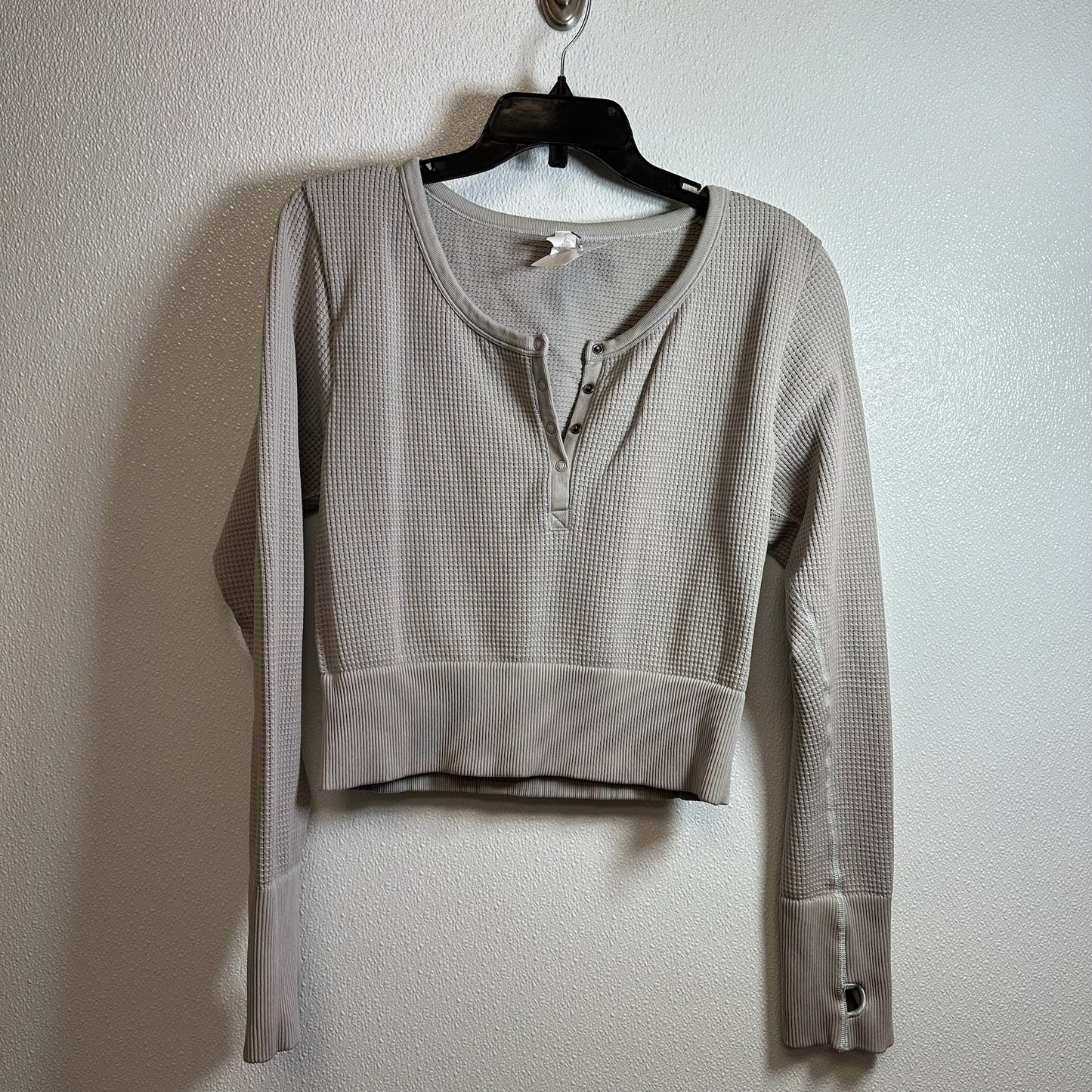 Athletic Top Long Sleeve Collar By Aerie  Size: Xxl