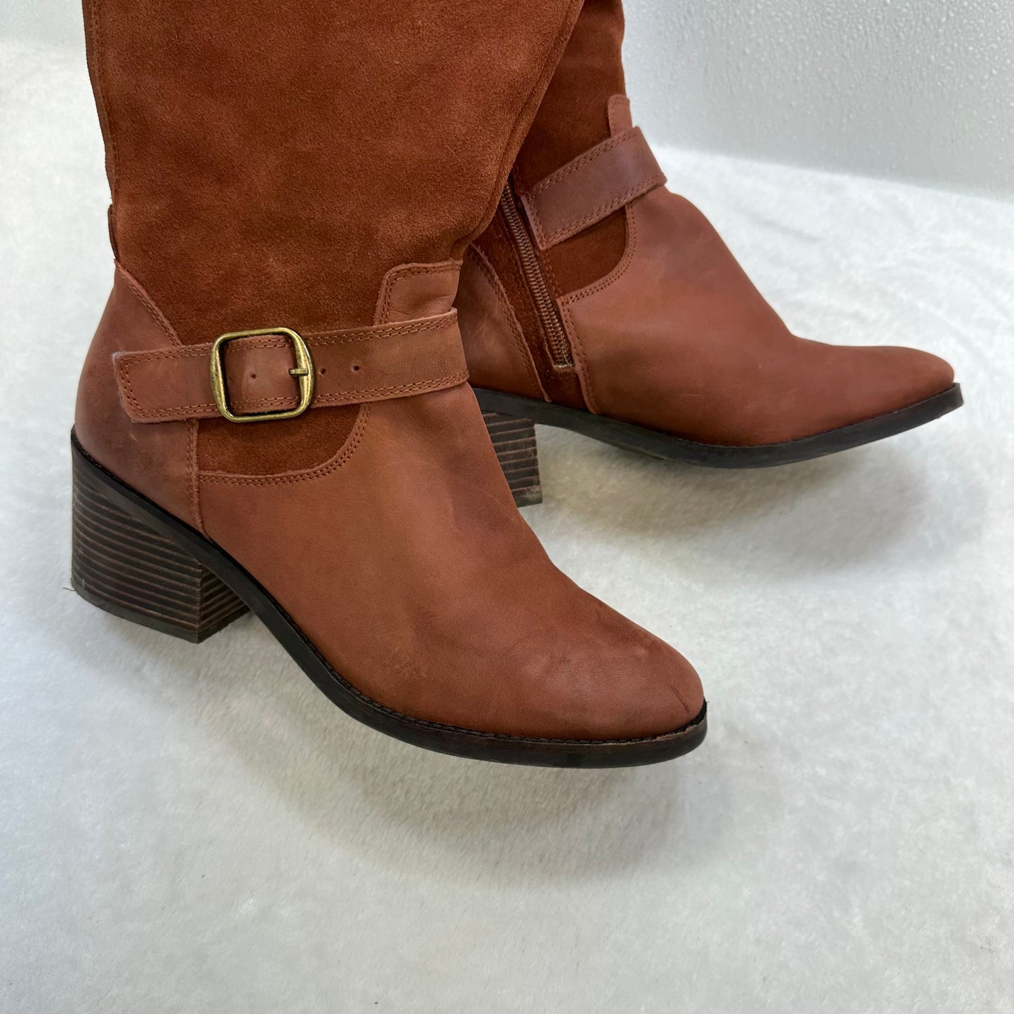 Boots Mid-calf Heels By Lucky Brand O  Size: 9.5