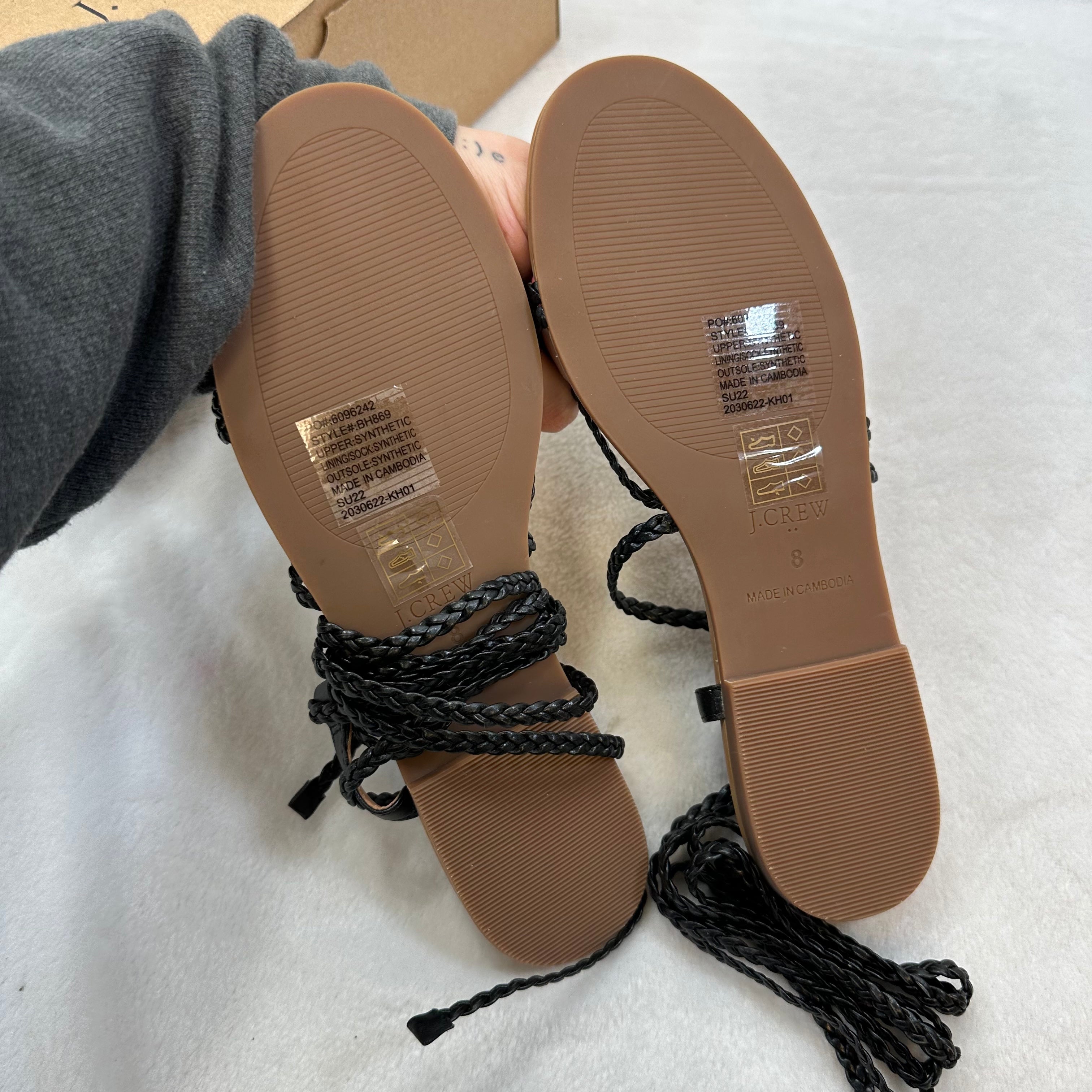 J crew hot sale flat sandals